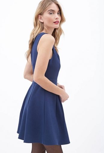 Rochie Structured Pleated A-Line