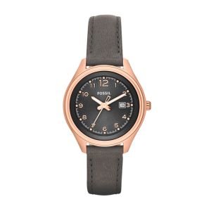  Flight Three Hand Leather Watch - Grey 