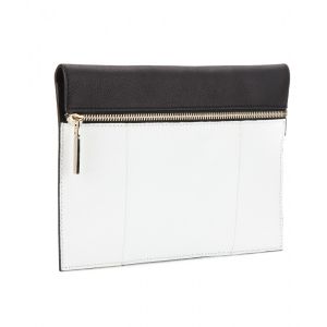 Zip Small lizard leather clutch