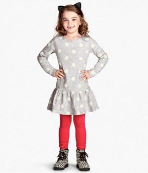 Детска рокля с дълъг ръкав